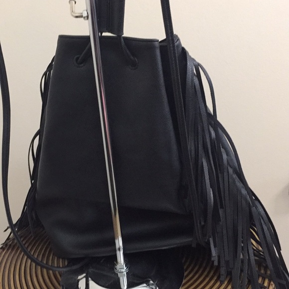 Victoria’s Secret Black Backpack/Purse w/ Fringe - Picture 8 of 8
